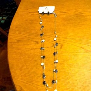Necklace and earring set. Never worn tags still on
